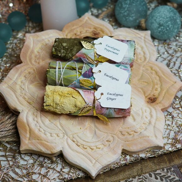 2 Organic Wild Harvested Eucalyptus Smudge Sticks - Picture 3 of 3